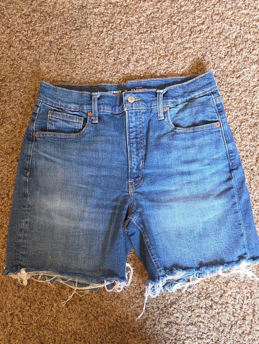 Old Navy High-Rise Blue Denim Cutoff Shorts